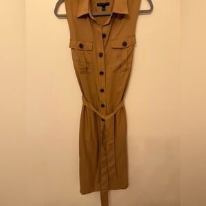 Banana Republic Tan Midi Dress